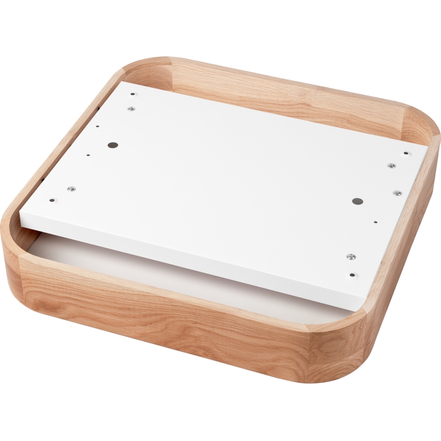 Plafondlamp OAK SQUARE 4xE27/15W/230V 45x45 cm eiken