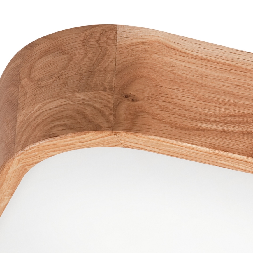 Plafondlamp OAK SQUARE 4xE27/15W/230V 45x45 cm eiken