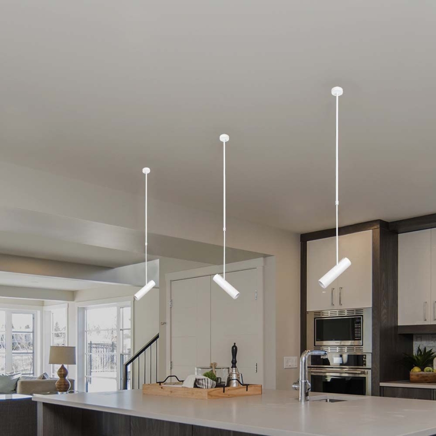 Plafondlamp aan staaf 1xGU10/35W/230V wit