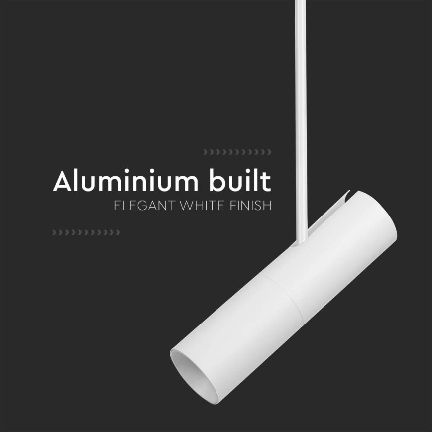 Plafondlamp aan staaf 1xGU10/35W/230V wit