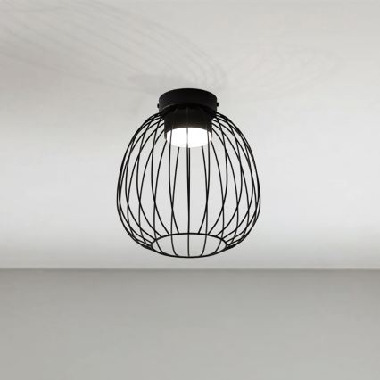 Plafondlamp OVELLA 1xGX53/10W/230V Ø 25 cm zwart
