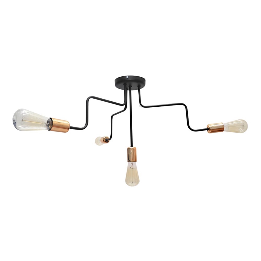 Plafondlamp OXFORD 4xE27/15W/230V zwart