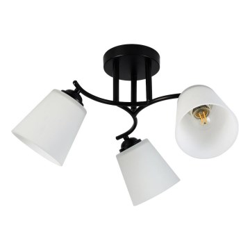 Plafondlamp PAFOS 3x E27, 15 W, 230 V, zwart