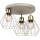 Plafondlamp PARKLA 3xE27/15W/230V beige/goud