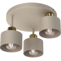 Plafondlamp PARKLA 3xE27/15W/230V beige/goud