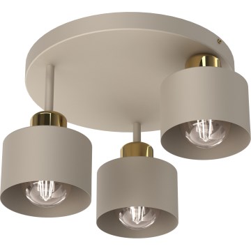 Plafondlamp PARKLA 3xE27/15W/230V beige/goud
