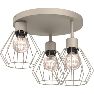 Plafondlamp PARKLA 3xE27/15W/230V beige