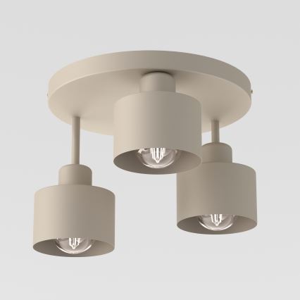 Plafondlamp PARKLA 3xE27/15W/230V beige