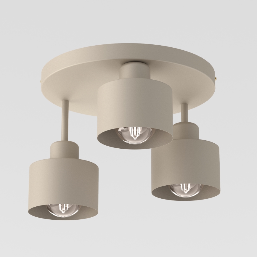 Plafondlamp PARKLA 3xE27/15W/230V beige