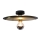 Plafondlamp PENY 1xE27/11W/230V zwart/gouden