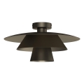 Plafondlamp PLATO 1xE27/15W/230V Ø 32 cm antraciet
