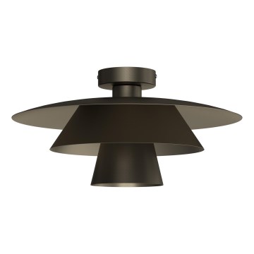 Plafondlamp PLATO 1xE27/15W/230V Ø 32 cm antraciet