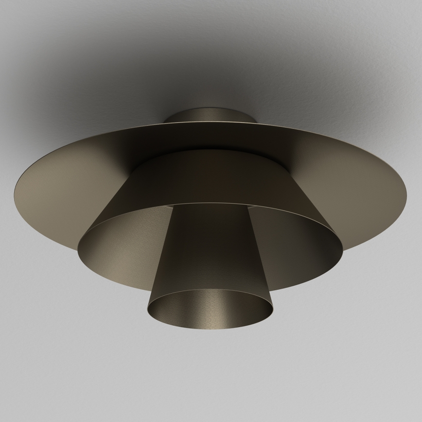 Plafondlamp PLATO 1xE27/15W/230V Ø 32 cm antraciet