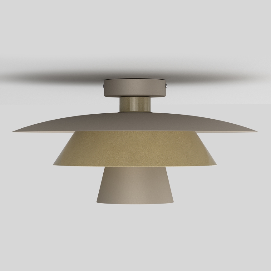 Plafondlamp PLATO 1xE27/15W/230V Ø 32 cm beige/goud