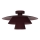 Plafondlamp PLATO 1xE27/15W/230V Ø 32 cm bordeaux