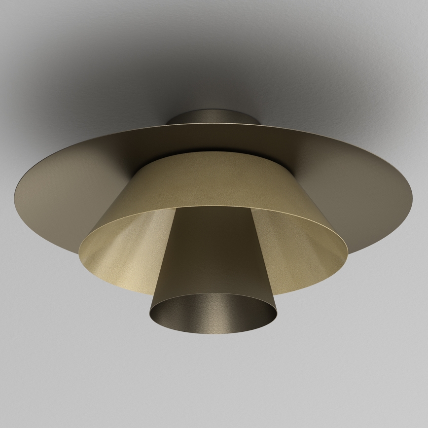 Plafondlamp PLATO 1xE27/15W/230V Ø 32 cm brons