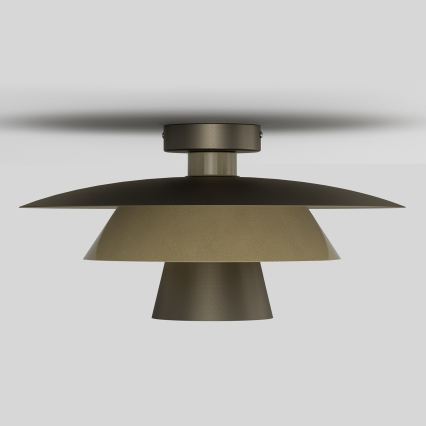 Plafondlamp PLATO 1xE27/15W/230V Ø 32 cm brons