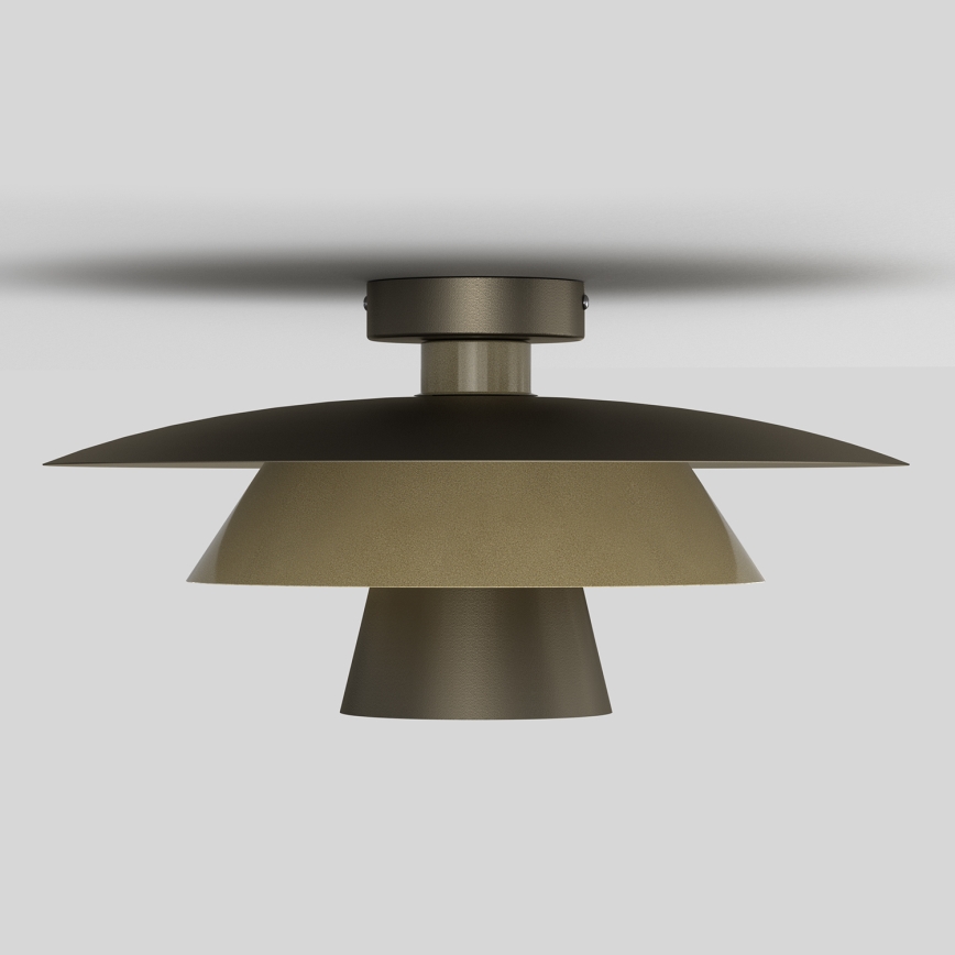 Plafondlamp PLATO 1xE27/15W/230V Ø 32 cm brons