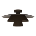 Plafondlamp PLATO 1xE27/15W/230V Ø 32 cm bruin