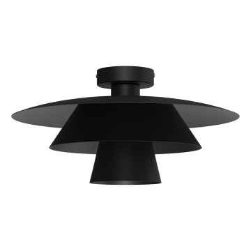 Plafondlamp PLATO 1xE27/15W/230V Ø 32 cm zwart
