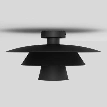 Plafondlamp PLATO 1xE27/15W/230V Ø 32 cm zwart
