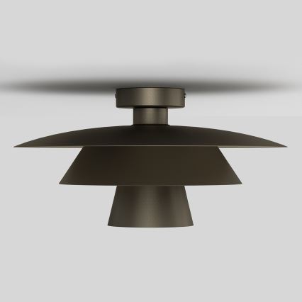 Plafondlamp PLATO 1xE27/15W/230V Ø 38 cm antraciet