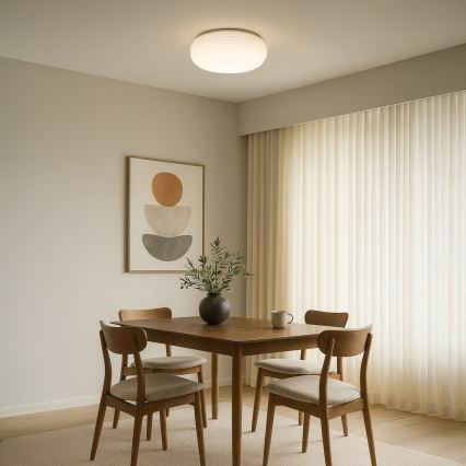 Plafondlamp PULSO 3xE27/15W/230V Ø 42 cm wit