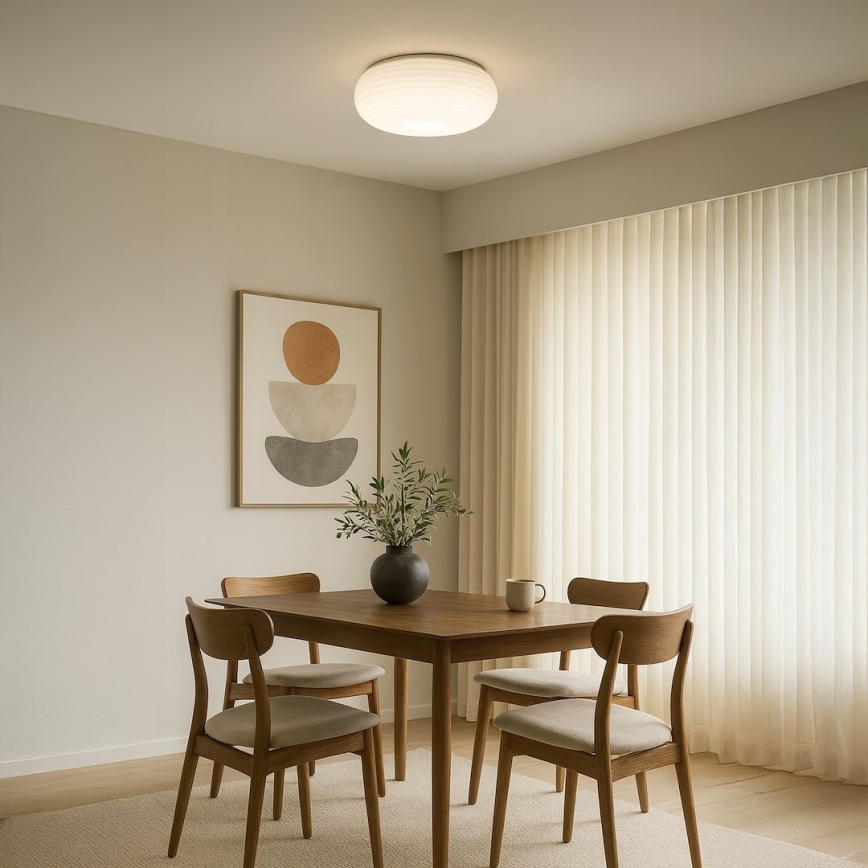 Plafondlamp PULSO 3xE27/15W/230V Ø 42 cm wit