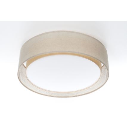 Plafondlamp PURO 2xE27/40W/230V Ø 50 cm beige