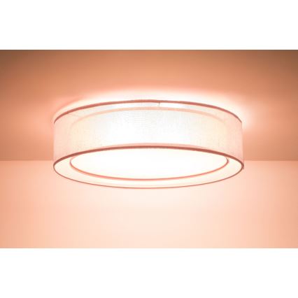 Plafondlamp PURO 2xE27/40W/230V Ø 50 cm roze