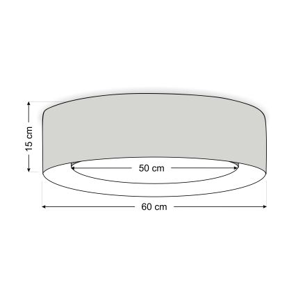 Plafondlamp PURO 2xE27/40W/230V Ø 60 cm groen