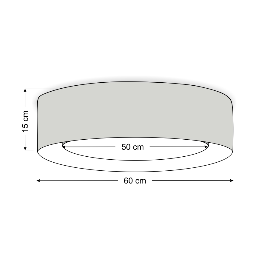 Plafondlamp PURO 2xE27/40W/230V Ø 60 cm roze