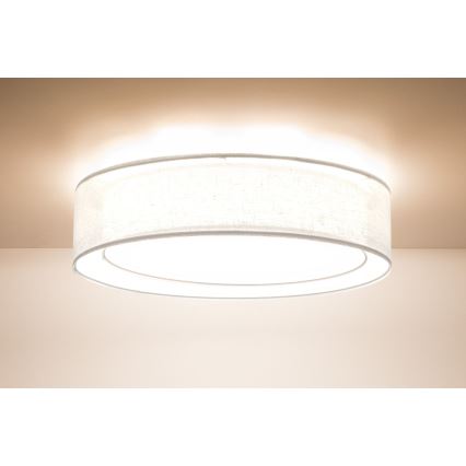 Plafondlamp PURO 2xE27/40W/230V Ø 60 cm wit