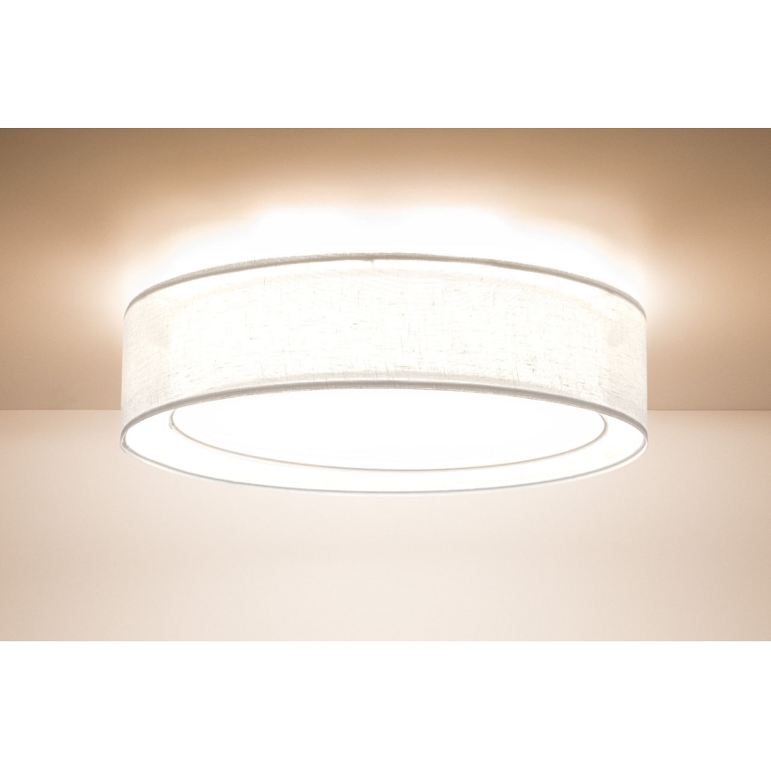 Plafondlamp PURO 2xE27/40W/230V Ø 60 cm wit