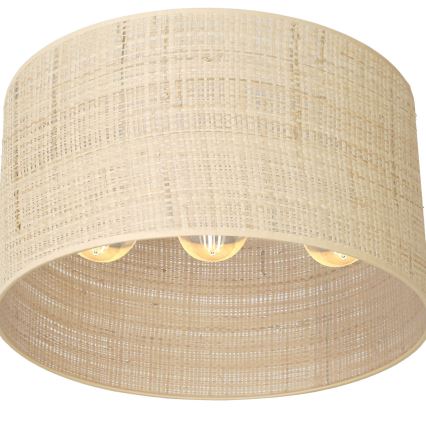 Plafondlamp RATTAN 3xE27/60W/230V rotan