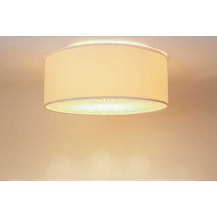 Plafondlamp RAYS 2xE27/60W/230V diameter 40 cm beige