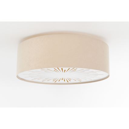 Plafondlamp RAYS 2xE27/60W/230V diameter 60 cm beige