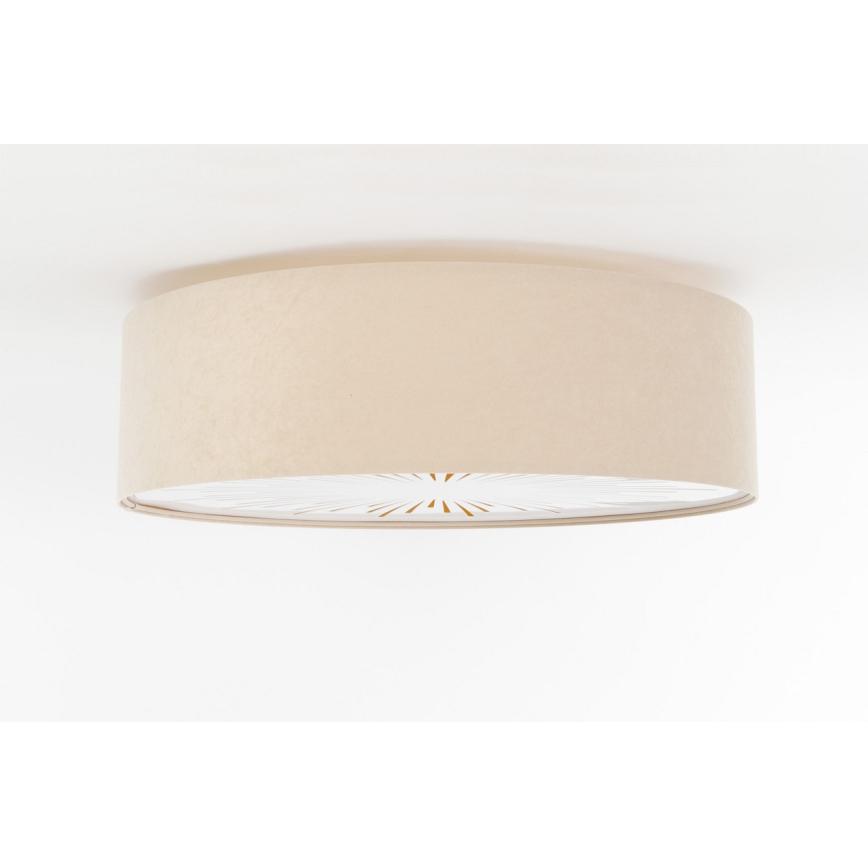Plafondlamp RAYS 2xE27/60W/230V diameter 60 cm beige