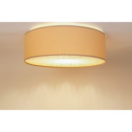 Plafondlamp RAYS 2xE27/60W/230V diameter 60 cm wit