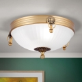 Plafondlamp ROCCA 2xE27/60W/230V diameter 31 cm brons/wit