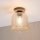 Plafondlamp ROCCO WOOD 1xE27/15W/230V eiken/rookbeige Ø 18 cm