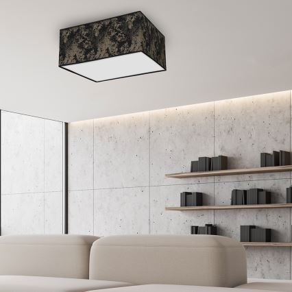 Plafondlamp SATINO 2xE27/60W/230V zwart/goud