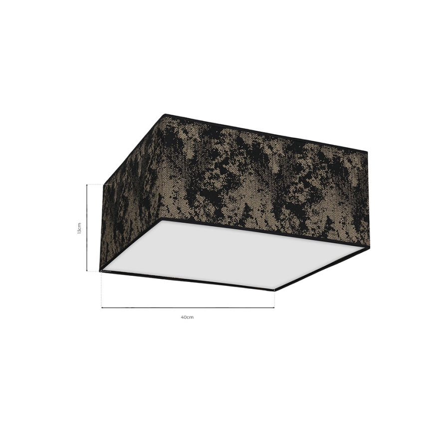 Plafondlamp SATINO 2xE27/60W/230V zwart/goud