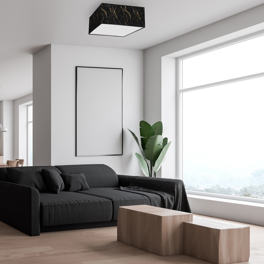 Plafondlamp SENSO 2xE27/60W/230V zwart