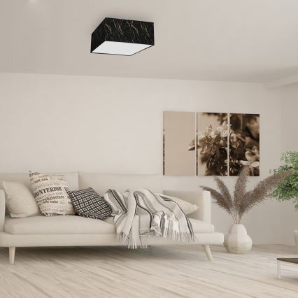 Plafondlamp SENSO 2xE27/60W/230V zwart