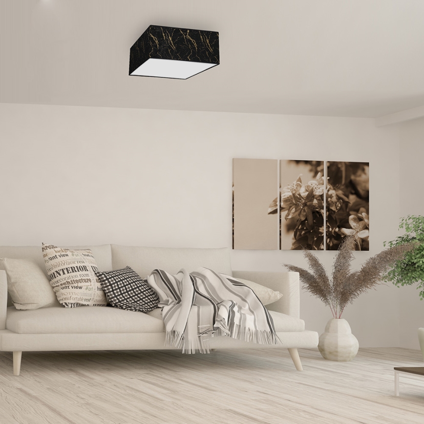 Plafondlamp SENSO 2xE27/60W/230V zwart