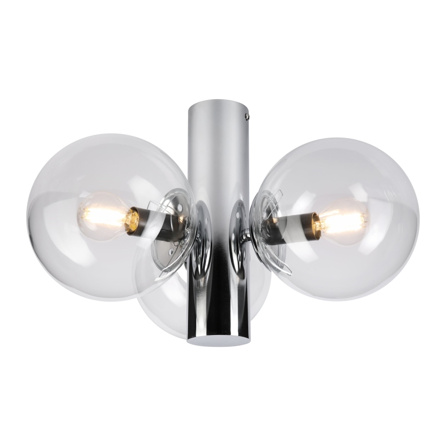 Plafondlamp SFERIO 3xE14/5W/230V glanzend chroom/helder