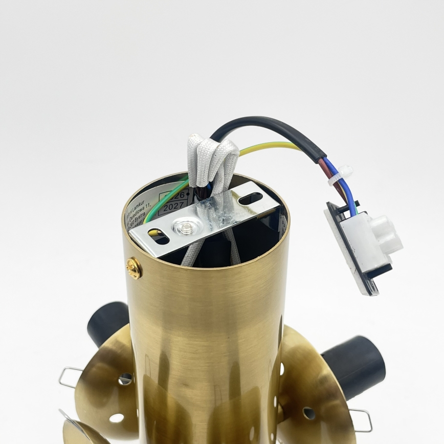 Plafondlamp SFERIO 4xE14/5W/230V messing/rookbeige