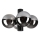 Plafondlamp SFERIO 4xE14/5W/230V zwart/gerookt zwart