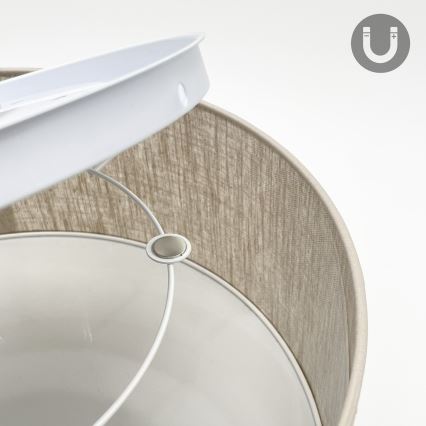 Plafondlamp SIRJA, 1x E27 (15 W, 230 V), Ø 35 cm, beige